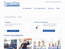 Tablet Screenshot of lemke-personalservice.de